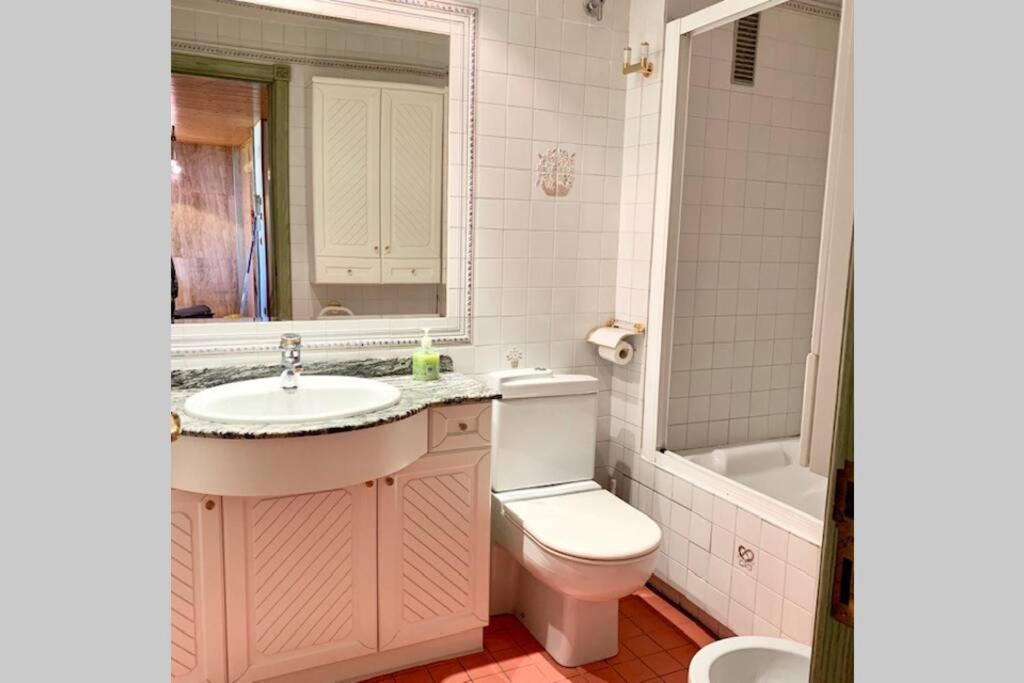 Atico En Biescas Con Piscina, Chimenea Y Garaje Apartment Exterior foto